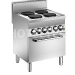 šporák/ELEKTRO 4-platne, rúra statická/ELEKTRO, C6FES7EP