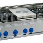 Plynové varidlo s tálom, 4 horáky PCP105G7