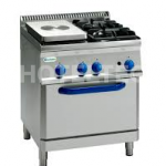 Plynový šporák - 2 horáky, tál s rúrou GN 2/1 PFP70GG7